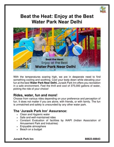 Ppt Beat The Heat Enjoy At The Best Water Park Near Delhi Powerpoint