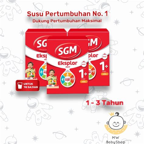 Jual SGM Eksplor 1 Plus Susu Pertumbuhan 1 3 Thn Vanila Dan Madu 600g