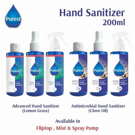 Purest Alcohol Based Hand Sanitizer 200 Ml Lemon Grass At Rs 15 In Indore