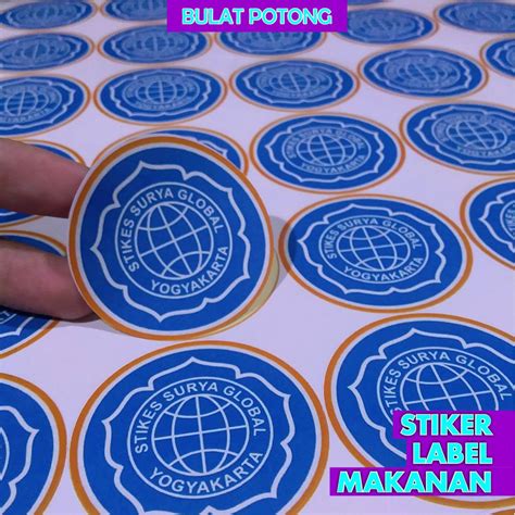 Jual Stiker Label Bulat Untuk Produkkemasan Makanan Shopee Indonesia