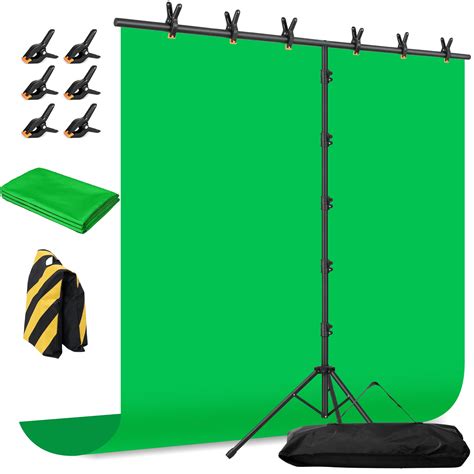 Buy Green Screen Backdrop With Stand 8x72ft Portable Greenscreen