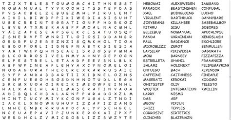 Difficult Printable Word Searches Jumbo Word Search Printabl