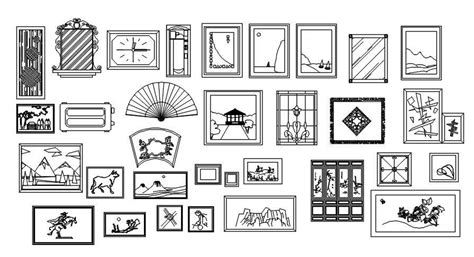 Painting CAD blocks design in AutoCAD 2D drawing, CAD file, dwg file