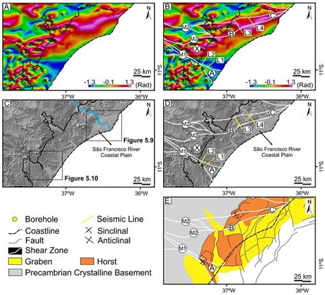 A Tilt Derivative Map Of Magnetic Anomalies From Deep Sources B