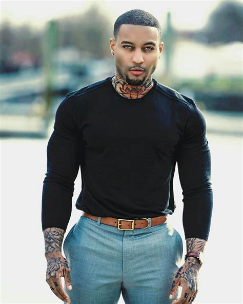 Pin On Fine Asf Black Men Fashion Business Casual Black Men Well