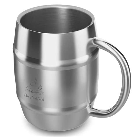 500ml Coffee Mug Double Wall Stainless Steel Insulated Coffee Beer