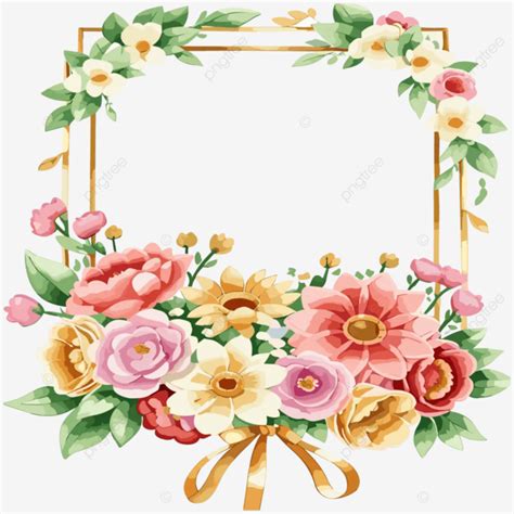 Flower Wreath Decorations And Aesthetic Vector, Flower Decoration ...