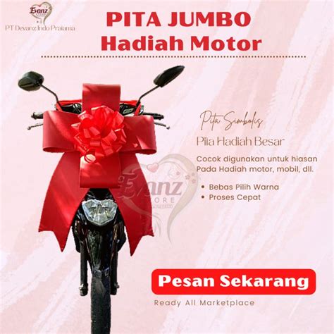 Pita Besar Hadiah Pita Jumbo Doorprize Simbolis Pita Hadiah