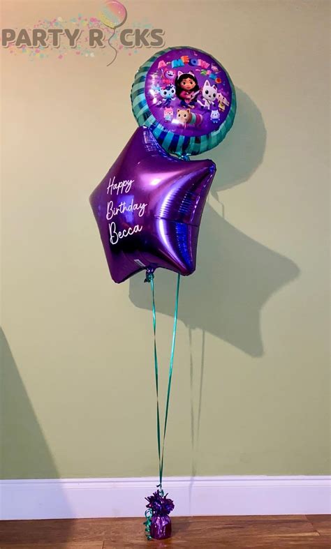 Gabby S Dollhouse Birthday Balloon Bouquet