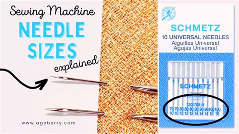 Sewing Machine Needle Sizes Explained