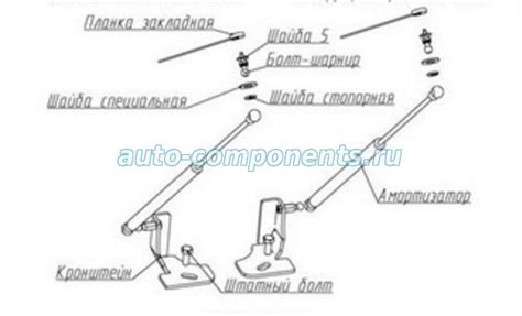 Установка на Nissan X trail T32 упоров капота | Auto-Components.Ru