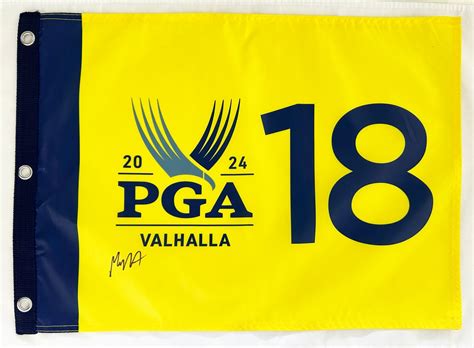 Max Homa Signed 2024 Pga Championship Flag Memorabilia For Less