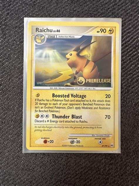 Raichu - 27/99 (Prerelease Promo) : r/PokemonTCG