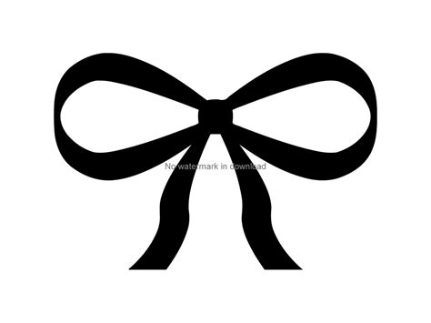 Ribbon Bow Silhouette Files Ribbon Bow Png Ribbon Bow Cutting Clipart