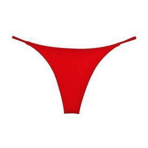 Bikini De Cintura Baja Con Doble Tirante Y Sin Costuras Ropa Interior Sexy De Mujer Con Forma