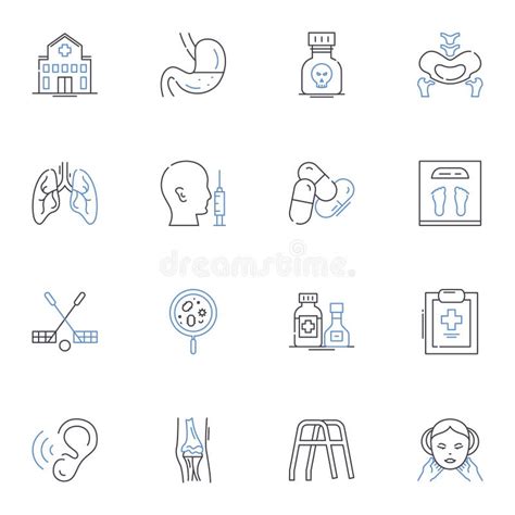 Running Line Icons Collection. Endurance, Fitness, Stamina, Pace ...