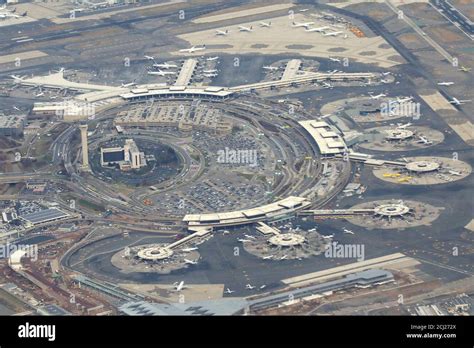 Aerial view of newark liberty international airport hi-res stock ...