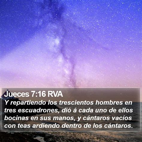 Jueces 7 16 RVA Y Repartiendo Los Trescientos Hombres En Tres