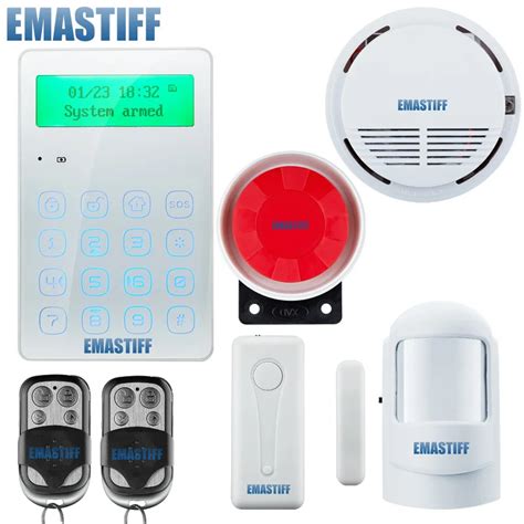 English Russian Voice Wireless Gsm Alarm Touch Menu Keypad Security