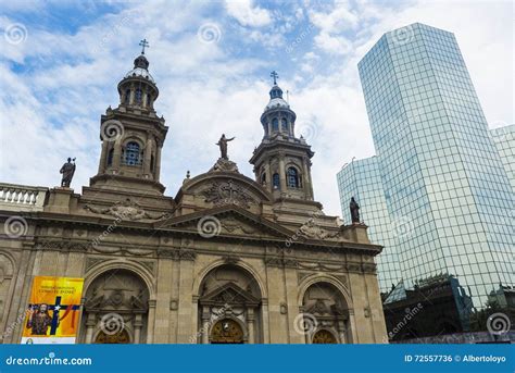 Cathédrale Métropolitaine En Santiago De Chile Photo éditorial Image