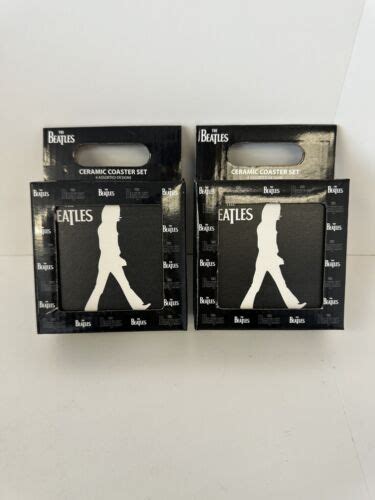 Lot Of Beatles Abbey Road Ceramic Coaster Brand New In Box Sets Of