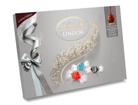 Lindt Lindor Silver Assorted T Box 168g [switzerland] Shopee Singapore