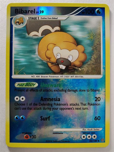 Bibarel Reverse Holo 32 Prices Pokemon Stormfront Pokemon Cards