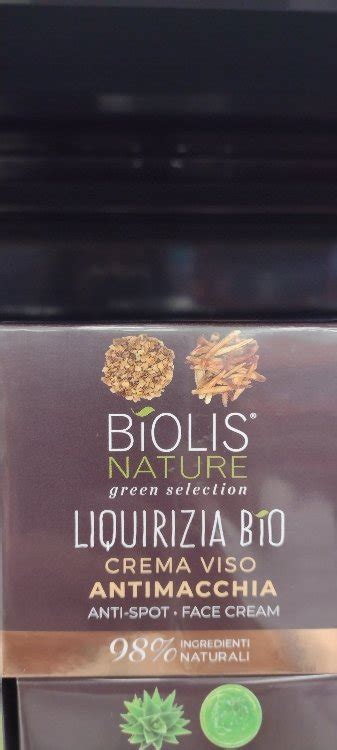 Biolis Nature Liquirizia Bio Crema Viso Antimacchia Anti Spot Face