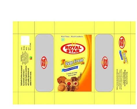 Yellow Embosoming Household Laminated Biscuit Packaging Pouch At Best