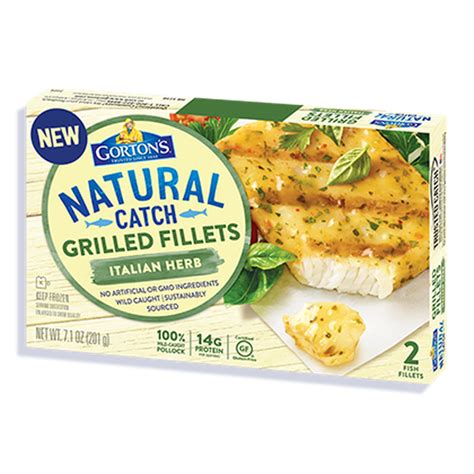 Gorton S Natural Catch Grilled Fillets Italian Herb Food Library