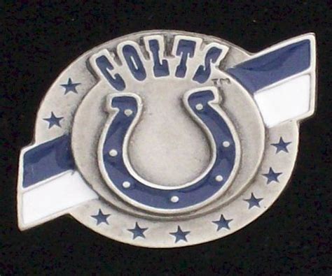 Indianapolis Colts Pewter Nfl Team Logo Pin Locomotive Logos