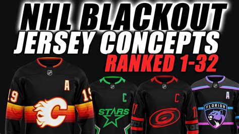 NHL BLACKOUT Jersey Concepts Ranked 1 32 YouTube