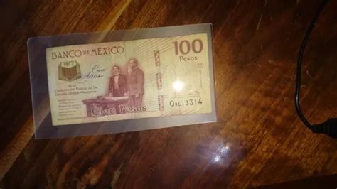 Billete De Cien Pesos A Os De La Constituci N Pol Tica En