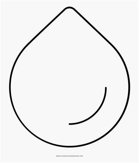 Dibujo De Una Gota De Agua Para Colorear