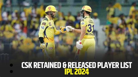 Ipl 2024 Auction Full List Of Players Retained And Released By