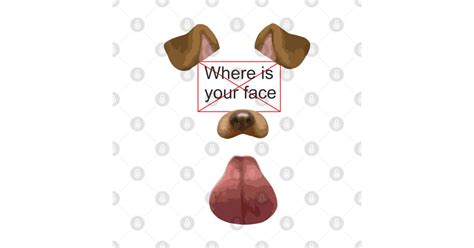 snapchat dog filter cartoon - Snapchat Dog Filter Cartoon - Sticker ...