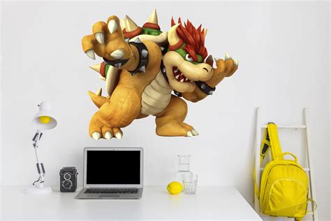 Super Smash Bowser Mario Bros Craft Wall Decal Wall Mural Etsy