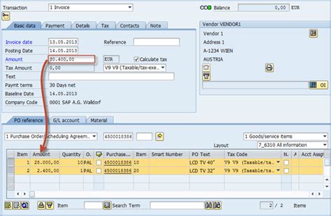 Miro How To Perform Invoice Verification In Sap