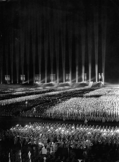 The Cathedral of Light of the Nazi rallies in rare pictures, 1937 - Rare Historical Photos