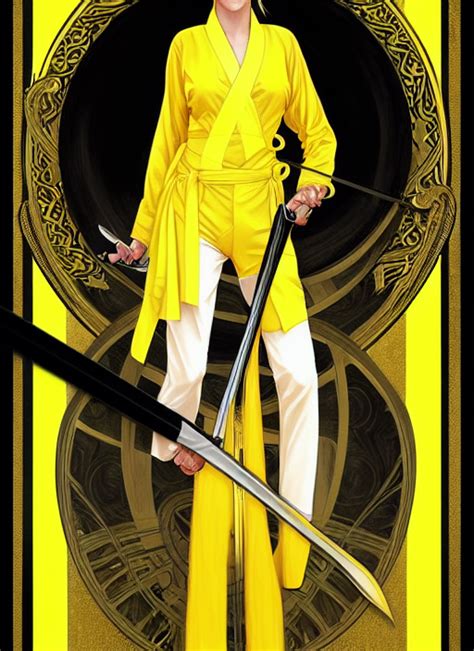 Uma Thurman In Kill Bill Rococo And Art Nouveau Fusion Swinging