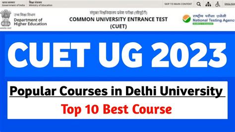 Best Courses In Delhi University Du Admission 2023 Update Du Sol Ug