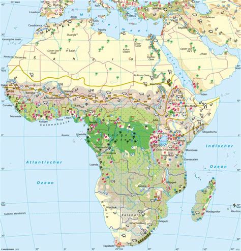 Diercke Weltatlas Kartenansicht Afrika Landwirtschaft 978 3 14