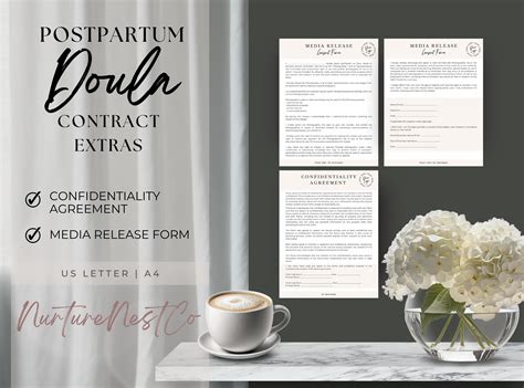 Postpartum Doula Contract Doula Template Service Agreement For