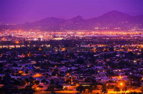 Phoenix Arizona Suburbs editorial stock photo. Image of night - 48912068