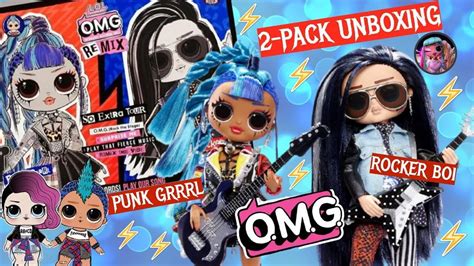 O M G Remix Punk Grrrl And Rocker Boi Dolls Universo L O L Surprise