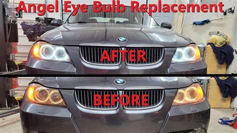 How To Replace Bmw Angel Eye Bulbs E90 Youtube