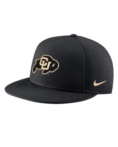 Nike Colorado Buffaloes Aero True Baseball Performance Fitted Hat At