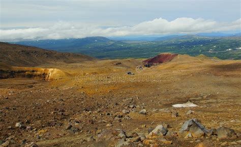 Trekking To The Mutnovsky Volcano Stock Photo Image Of Mood Climate