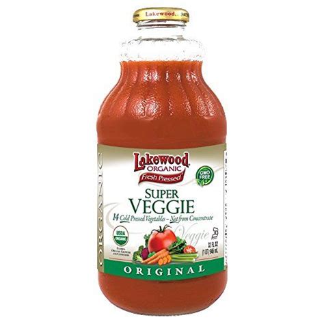 Lakewood Organic Super Veggie Juice 32 Ounce Bottles Pack Of 6