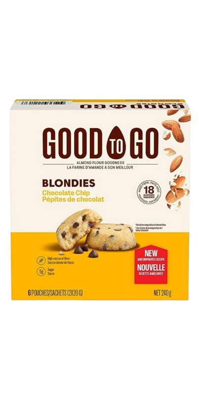 Buy Good To Go Chocolate Chip Blondies At Well Ca Free Shipping 35